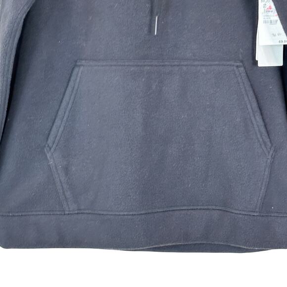 Zella Fleece Hoodie Black with Thumbholes Women XS NWT After Workout - Picture 6 of 12